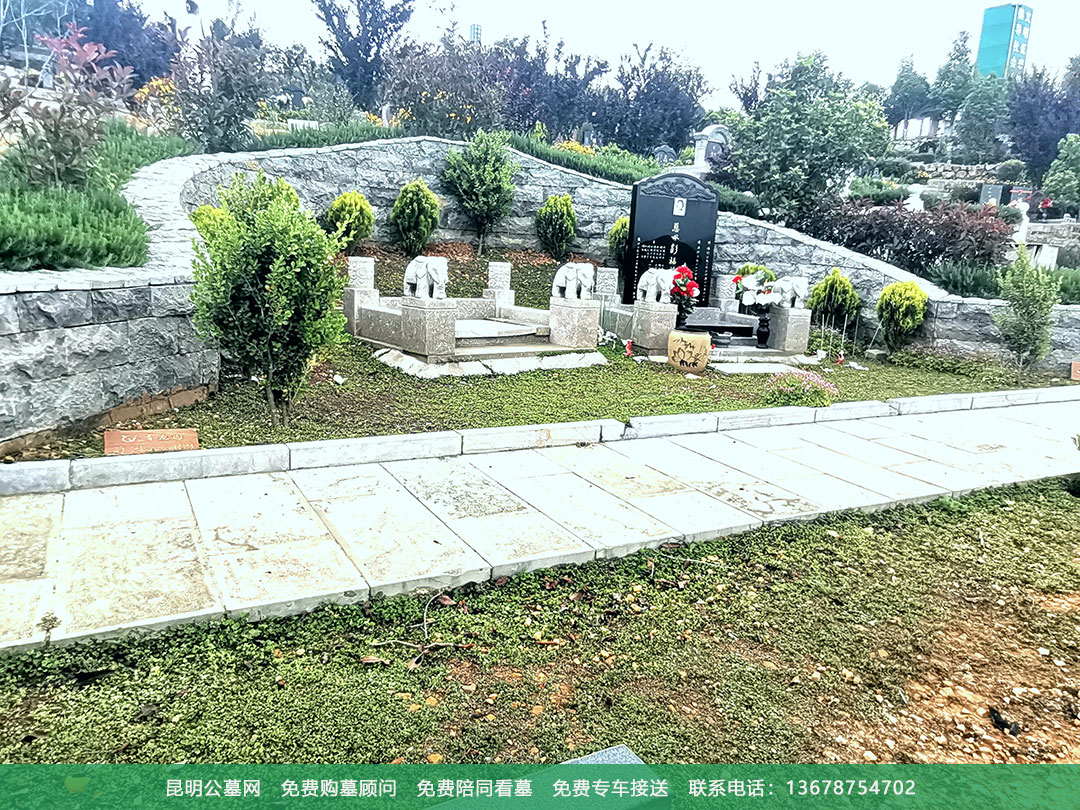 昆明青龙园艺术墓类型展示 昆明青龙园公墓环境展示