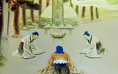 中国古代的丧葬习俗，是从什么时候开始，要在坟上堆一个土包的