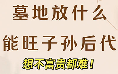 墓地放这几物想不富贵都难！