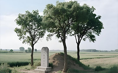 家道兴不兴，全看坟前树