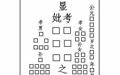 墓碑碑文格式及写法