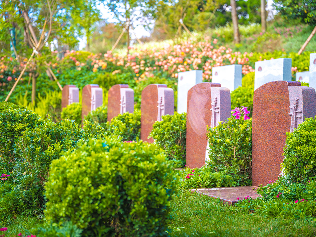 昆明抚仙湖人文纪念园公墓墓碑环境实景