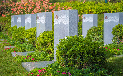 昆明抚仙湖人文纪念园墓碑样式实拍